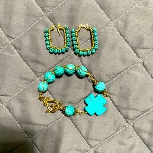 Bracelet and earring set